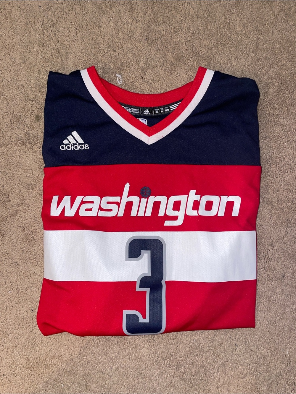 Adidas Washington Wizards Basketball Jersey - Bradley Beal No. 3 Jersey